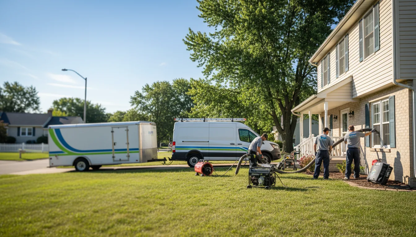 Flooded Basement Restoration And Cleanup With Repair in La Cygne, KS near me